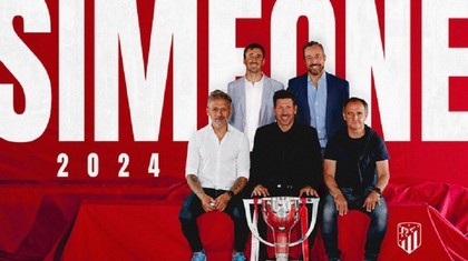 Diego Simeone şi-a prelungit contractul cu Atletico Madrid