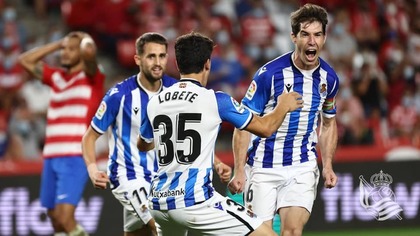 Real Sociedad a învins Granada după ce a fost condusă cu 1-0 şi a urcat pe podium în LaLiga
