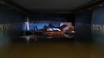 VIDEO ǀ Cu trei zile înaintea meciului cu Sevilla, stadionul Celtei Vigo este inundat