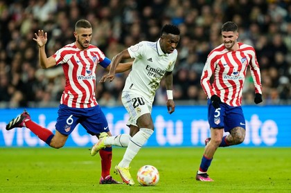 VIDEO | Real Madrid şi Atletico Madrid au remizat în derby-ul etapei din LaLiga. Echipa lui Simeone a marcat în inferioritate numerică
