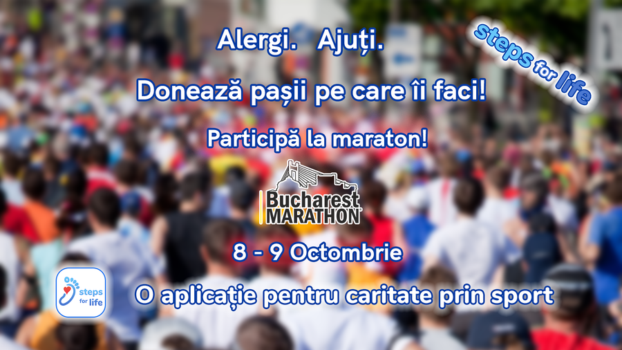 Steps for Life – aplicaţia care transformă paşii în ajutor pentru ceilalţi