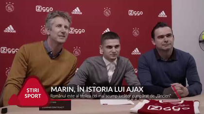 VIDEO | MARIN, AL TREILEA CEL MAI SCUMP TRANSFER DIN ISTORIA LUI AJAX: "MĂ BUCUR CĂ SUNT AICI"