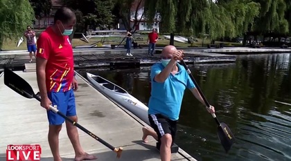 VIDEO | Fotbal şi kaiac canoe pe ritmuri de "Oltenia Eterna Terra Nova". Aurel Ţicleanu şi Florin Popescu, schimb de sporturi într-un nou reportaj Look Sport LIVE