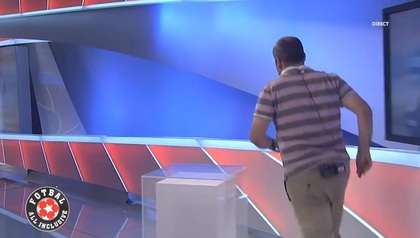 VIDEO fabulos | "Maratonistul" Radu Banciu! Motivul pentru care a dat 30 de ture de studio, în direct la Fotbal All Inclusive