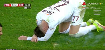 VIDEO | La câţiva centimetri de un nou caz "Bricheta". Momentul în care FCSB putea pierde la masa verde derby-ul cu Rapid