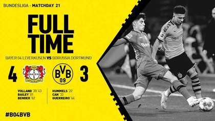 #MeciulZilei | VIDEO Leverkusen - Dortmund 4-3. Cel mai frumos meci al sezonului din Bundesliga