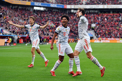 Bayern Munchen a făcut recital pe terenul lui Leverkusen. Lewandowski şi Gnabry au marcat câte o ”dublă”