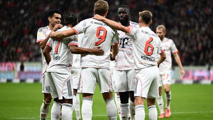 Bayern a câştigat la Frankfurt şi a reuşit să îşi mărească avantajul în fruntea Bundesligii