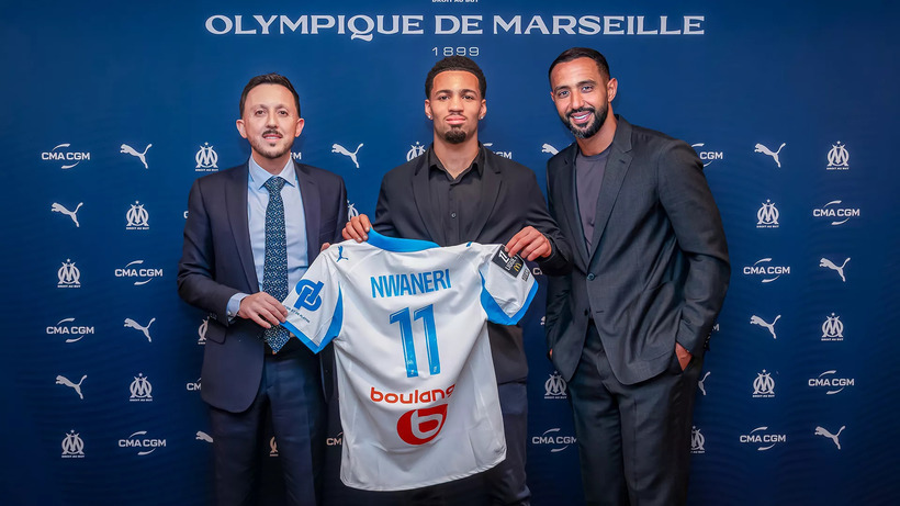 Olympique Marseille l-a luat împrumut pe Ethan Nwaneri