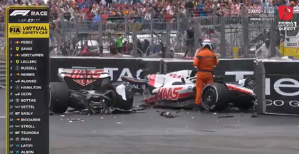 VIDEO | Accident horror în Marele Premiu de la Monte-Carlo. Mick Schumacher şi-a rupt monopostul în două