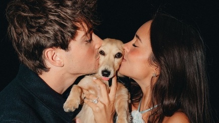 Cererea în căsătorie inedită a lui Charles Leclerc, ajutat de câinele său Leo