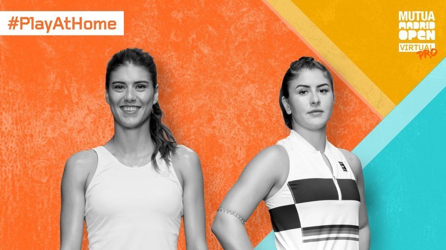 Sorana Cîrstea s-a calificat în semifinalele turneului virtual de la Madrid. Meci spectaculos cu Bianca Andreescu