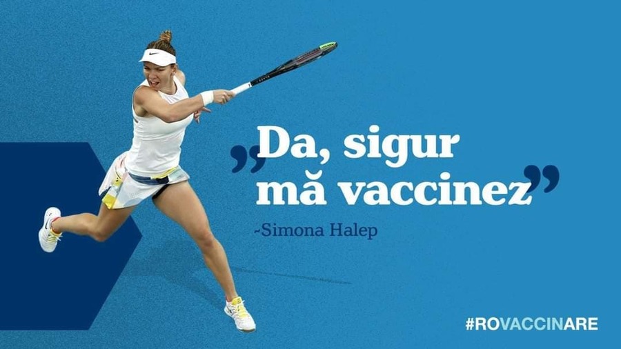 Simona Halep, ambasador în campania de vaccinare contra Covid. Jucătoarea de tenis a fost infectată cu acest virus
