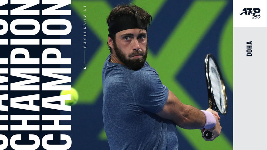 Nikoloz Basilaşvili a câştigat turneul de la Doha. Georgianul a bifat al patrulea titlu ATP din carieră