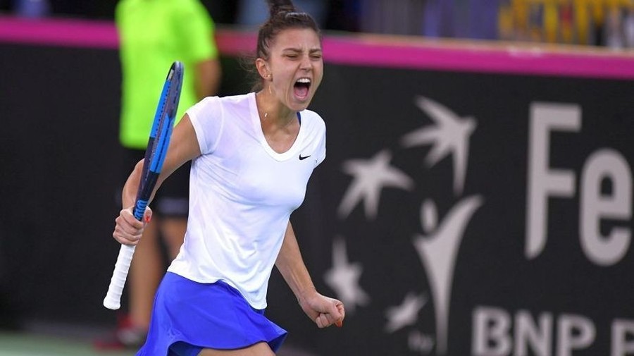 Victoria carierei. Jaqueline Cristian a învins-o pe Jelena Ostapenko şi s-a calificat în sferturi la Sankt Petersburg