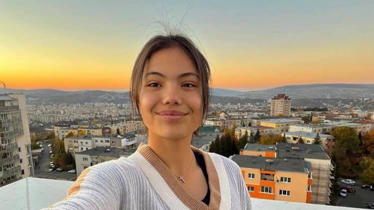 Selfie special realizat de Emma Răducanu, cu ocazia primei victorii în circuitul WTA