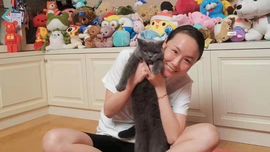 Imagini cu Shuai Peng, care ar fi fost postate de sportivă pe o aplicaţie, distribuite de un jurnalist de la presa de stat chineză