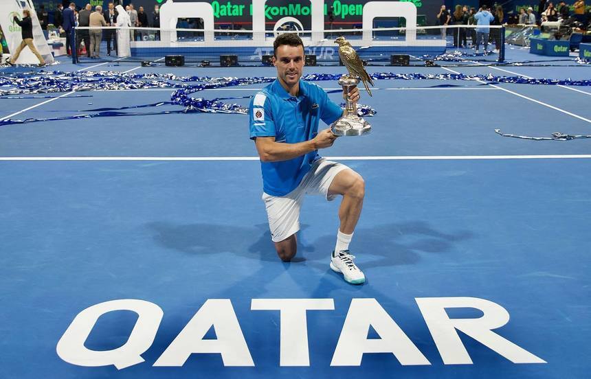 Roberto Bautista Agut a câştigat turneul de la Doha, luându-şi revanşa în faţa lui Nikoloz Basilashvili