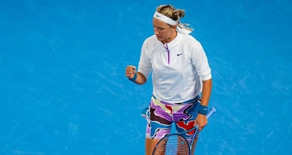 Azarenka s-a calificat în sferturile de finală ale Australian Open. Meciul cu Zhu s-a terminat aproximativ la ora locală 02:20