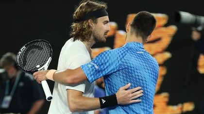 VIDEO ǀ Discurs superb al lui Tsitsipas la adresa lui Djokovic: ”Cred că este cel mai bun din istorie”