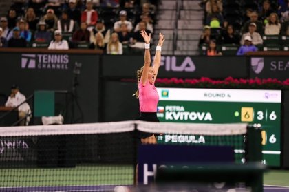 Petra Kvitova, pentru prima dată în şapte ani în ”sferturi” la Indian Wells. A salvat patru mingi de meci şi a eliminat-o pe Jessica Pegula
