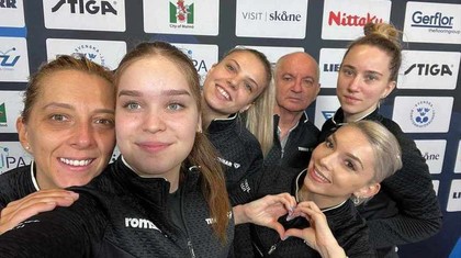 Echipa feminină de tenis de masă, medalie de argint la CE, după ce a pierdut finala cu Germania