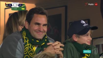VIDEO | Roger Federer, în vestiar la campionii mondiali la rugby, după finala de pe Stade de France
