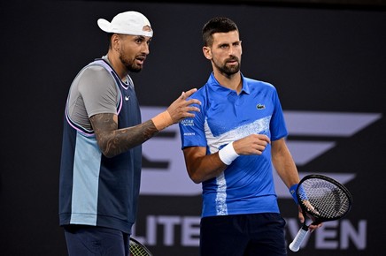 VIDEO | Nick Kyrgios şi Novak Djokovic, calificaţi în turul doi la dublu, la Brisbane