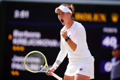 Barbora Krejcikova, deţinătoarea trofeului, eliminată în turul trei la Wimbledon