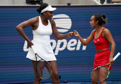 La 45 de ani, Venus Williams a trecut de primul tur în proba de dublu la US Open