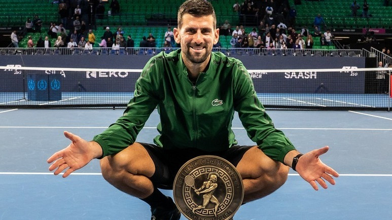 Novak Djokovic a sărbătorit al 101-lea titlu la Atena cu dalmaţieni
