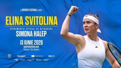 Elina Svitolina, alături de Simona Halep, la Sports Festival. Vocea tenisului mondial, Andrew Krasny, dă tonul evenimentului de la Cluj-Napoca