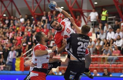 Dinamo Bucureşti - IFK Kristianstad 28-29, în grupa B a EHF European League. ”Dulăii” au condus aproape tot meciul, dar au pierdut totul pe final