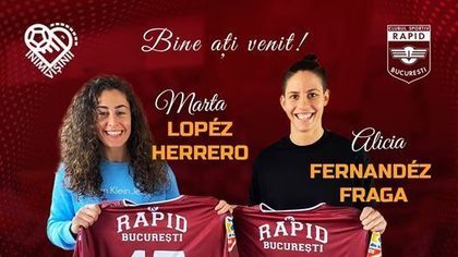 Handbal | Rapid le-a transferat pe Alicia Fernandez Fraga şi Marta Lopez Herrero
