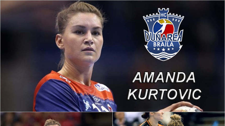 Transfer de marcă în handbalul românesc. Amanda Kurtovic, la Dunărea Brăila