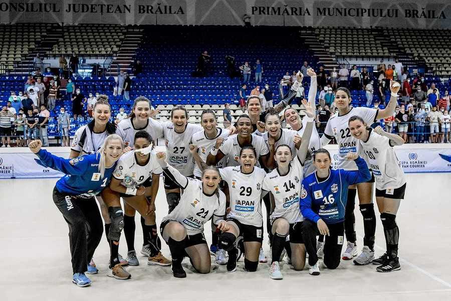 Dunărea Brăila - HC Zalău, scor 22-18, în primul meci al stagiunii 2021-2022 la handbal feminin
