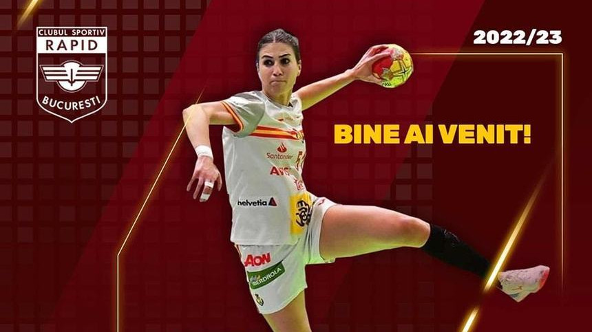 Încă o lovitură pe piaţa transferurilor din handbalul feminin. Rapid a adus o jucătoare din naţionala Spaniei