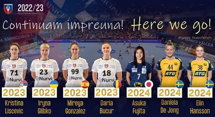 SCM Râmnicu Vâlcea a transferat trei jucătoare. Asuka Jujita, Daniela Isabelle De Jong şi Elin Hansson au ajuns în Liga Florilor 
