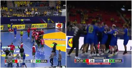 VIDEO | Final dramatic în Portugalia - Brazilia, la CM Handbal. Portughezii au apucat să sărbătorească victoria, dar meciul s-a terminat egal. Ce s-a întâmplat