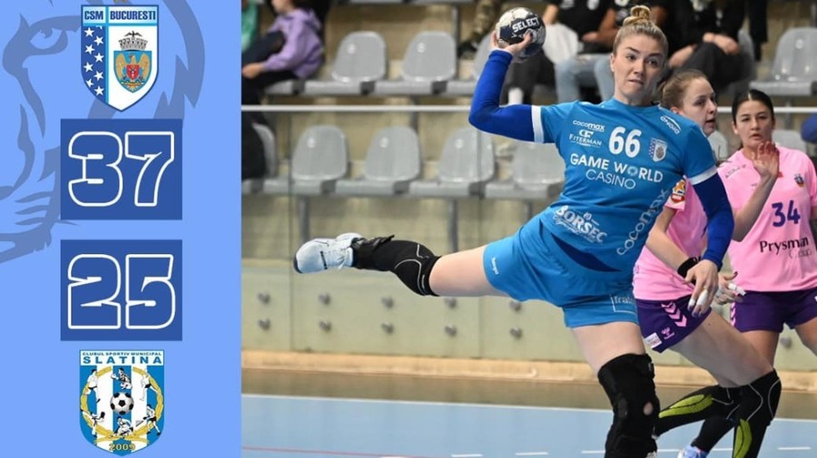 CSM Bucureşti şi Gloria Bistriţa, primele semifinaliste ale Cupei României la handbal feminin 