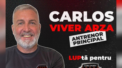 Spaniolul Viver Arza Carlos Enrique, noul antrenor principal al echipei Gloria Bistriţa din sezonul viitor