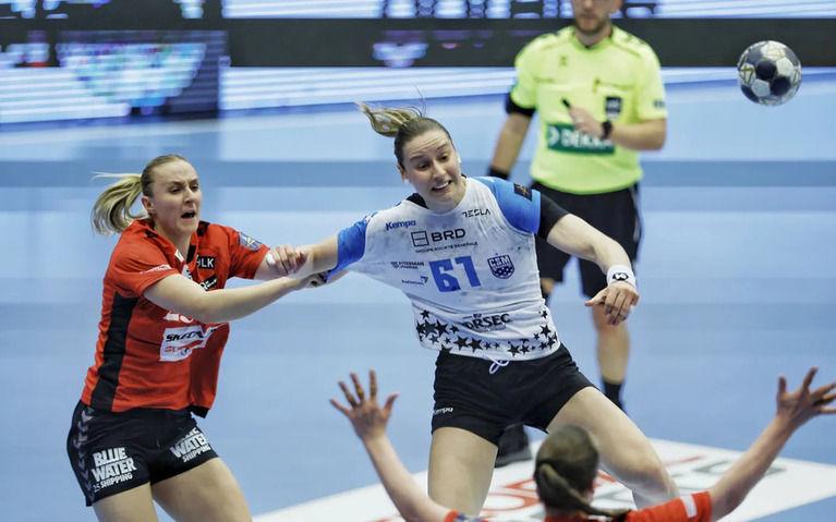 VIDEO | Krim Ljubliana - CSM Bucureşti 29-37. ”Tigroaicele” fac recital în repriza secundă