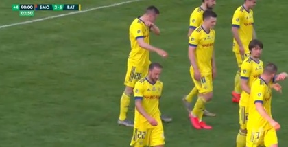 VIDEO | Meci nebun în Belarus! BATE urcă pe primul loc după ce s-a impus cu 5-3 la Smolevichi. Desfăşurarea scorului