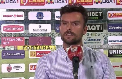 Ruben Albes jubilează după prima victorie obţinută cu Hermannstadt. „S-a văzut că am muncit şi că arătăm ca o mare familie”