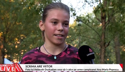 VIDEO | Pe urmele Anamariei Popescu! Helmuth Duckadam a îndrumat-o pe fiica sa, Julianne, spre scrimă: "Am avansat repede!". Reportaj Look Sport LIVE