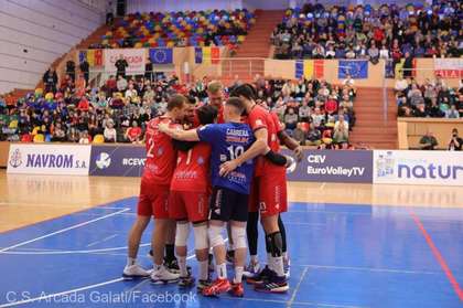 Arcada Galaţi, victorie în Cupa CEV la volei masculin. A învins VK Praga