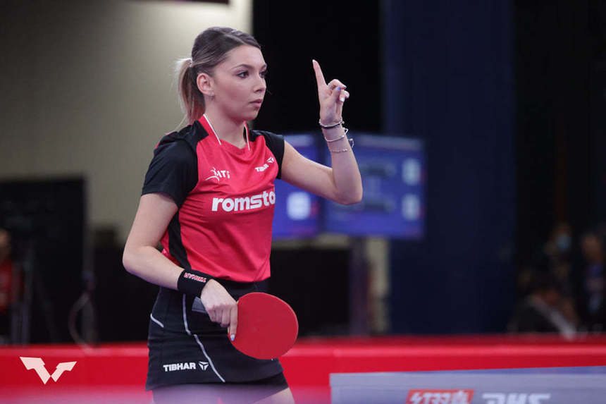 Bernadette Szocs a fost eliminată în optimi la simplu şi la dublu mixt, alături de Ionescu, la CM de tenis de masă