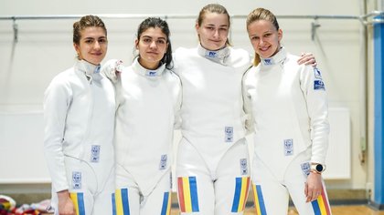 Echipa feminină de spadă a României s-a calificat în finala Campionatului European de tineret de la Tallin

