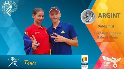 Încă o medalie pentru România la FOTE. Argint la tenis de masă la dublu mixt
