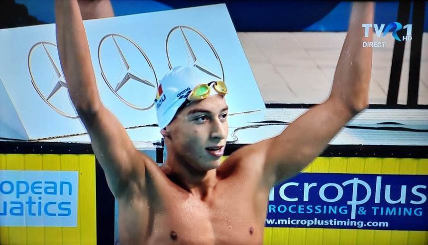 Vlad Stancu s-a calificat în finală la 400 de metri liber, în cadrul mondialelor de înot pentru juniori